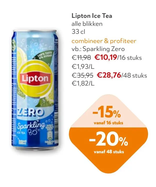 Aanbieding: Ice Tea alle blikken
