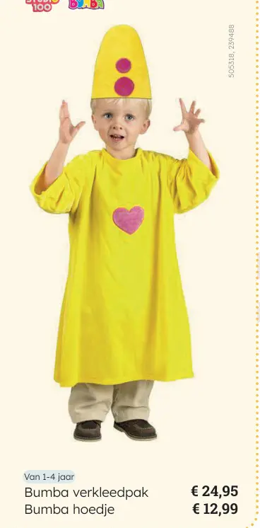 Promotie: Bumba verkleedpak
