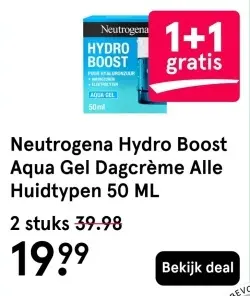 Aanbieding: Hydro Boost Aqua Gel Dagcrème Alle Huidtypen