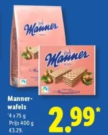 Aanbieding: Manner-wafels