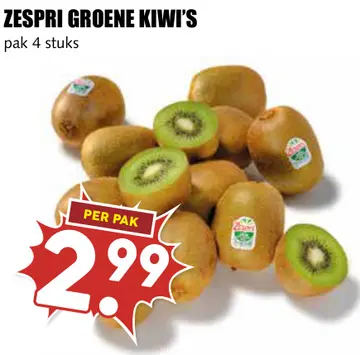 Aanbieding: Zespri groene kiwi's