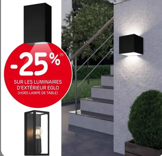 Offre: Luminaires d'extérieur