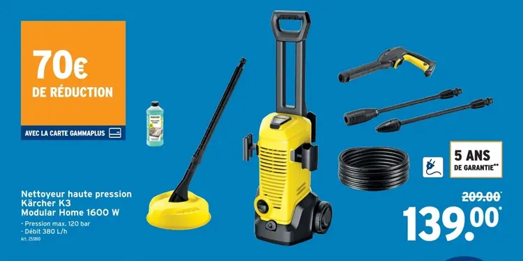 Offre: Nettoyeur haute pression Kärcher K3 
