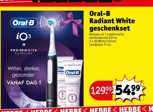 Promotie: Radiant White geschenkset