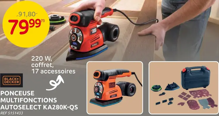 Offre: Ponceuse multifonctions autoselect KA280K-QS