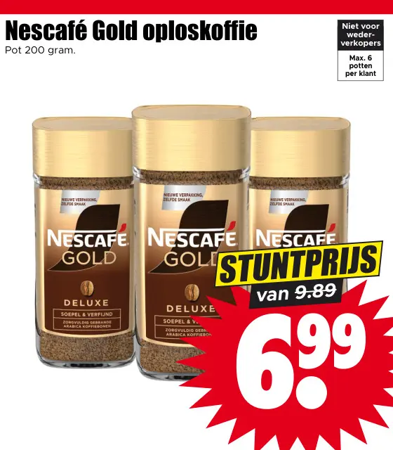 Aanbieding: Gold oploskoffie