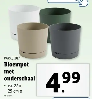 Aanbieding: Bloempot met onderschaal