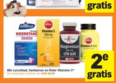 Aanbieding: Alle Lucovitaal, Davitamon en Roter Vitamine C