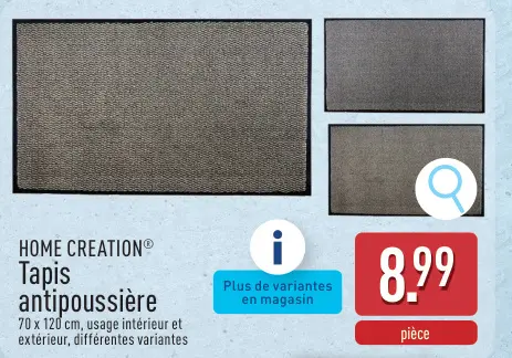 Offre: Tapis antipoussière