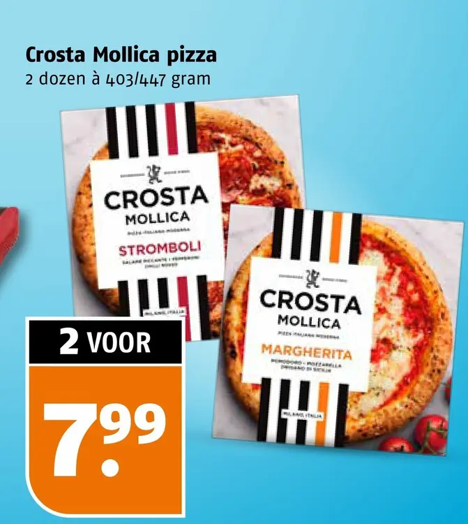 Aanbieding: Crosta Mollica pizza