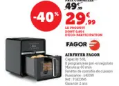 Offre: Airfryer