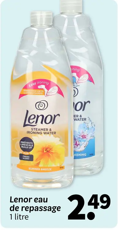 Offre: Eau de repassage