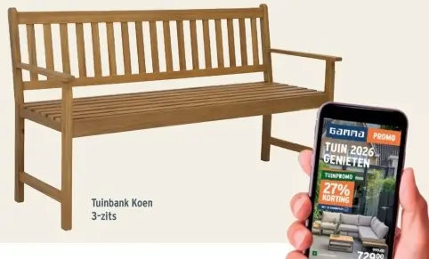 Promotie: Tuinbank Koen