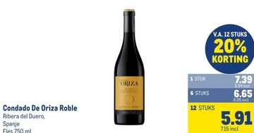 Aanbieding: Condado De Oriza Roble