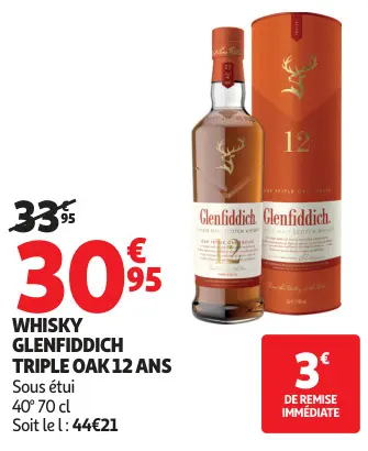 Offre: Whisky triple oak 12 ans