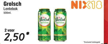 Aanbieding: Grolsch Lentebok