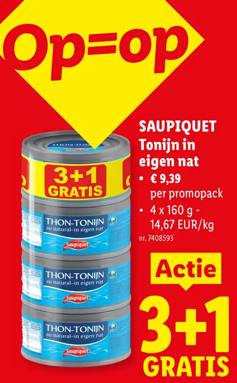 Promotie: Tonijn in eigen nat