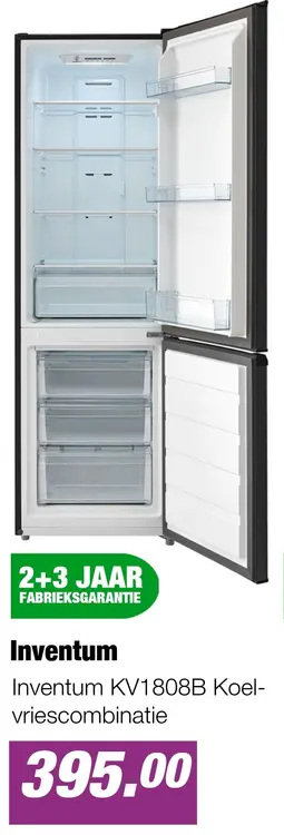 Aanbieding: Inventum KV1808B Koel-vriescombinatie