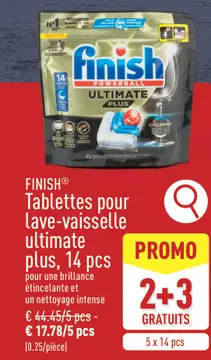 Offre: FINISH® Tablettes pour Lave-vaisselle ultimat
