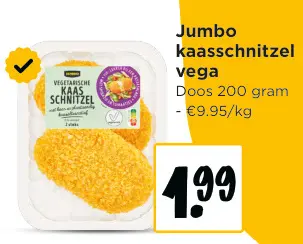 Promotie: Kaasschnitzel vega