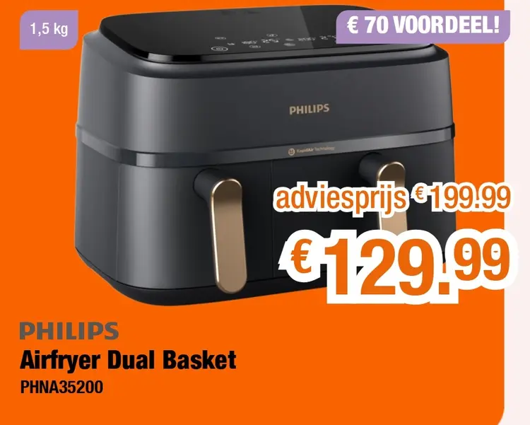 Promotie: Airfryer Dual Basket