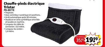 Offre: Chauffe-pieds électrique Tristar PD-8977E