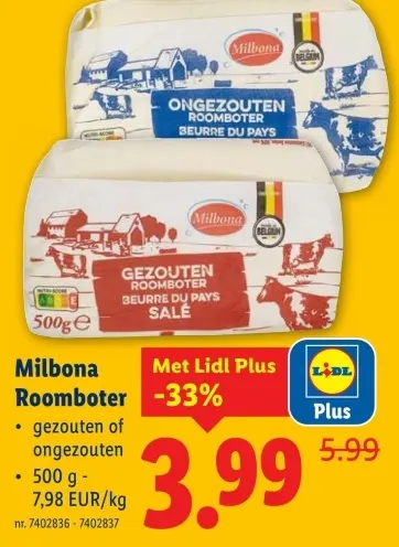 Promotie: Milbona Roomboter