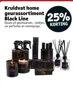 Aanbieding: Kruidvat home geurassortiment Black Line