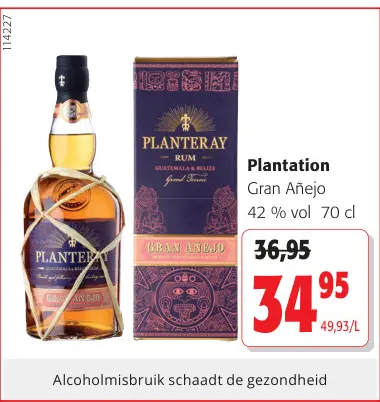Promotie: Rum Gran Añejo 42 % Vol