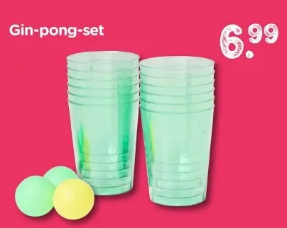 Aanbieding: Gin-pong-set