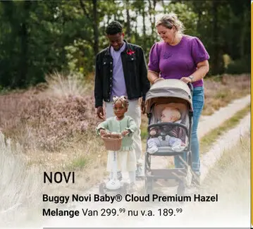 Aanbieding: Buggy Novi Baby® Cloud Premium Hazel Melange