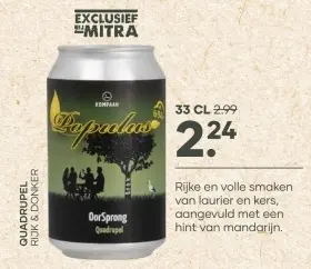 Aanbieding: Paprakas Oorsprong Quadrupel