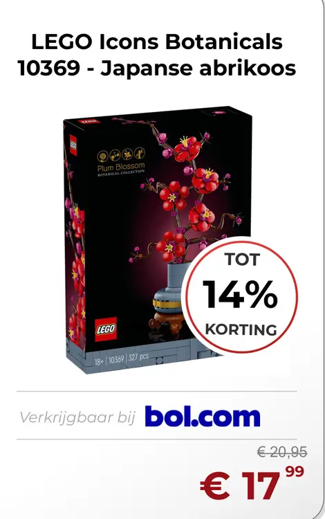 Aanbieding: Icons Botanicals 10369 - Japanse abrikoos