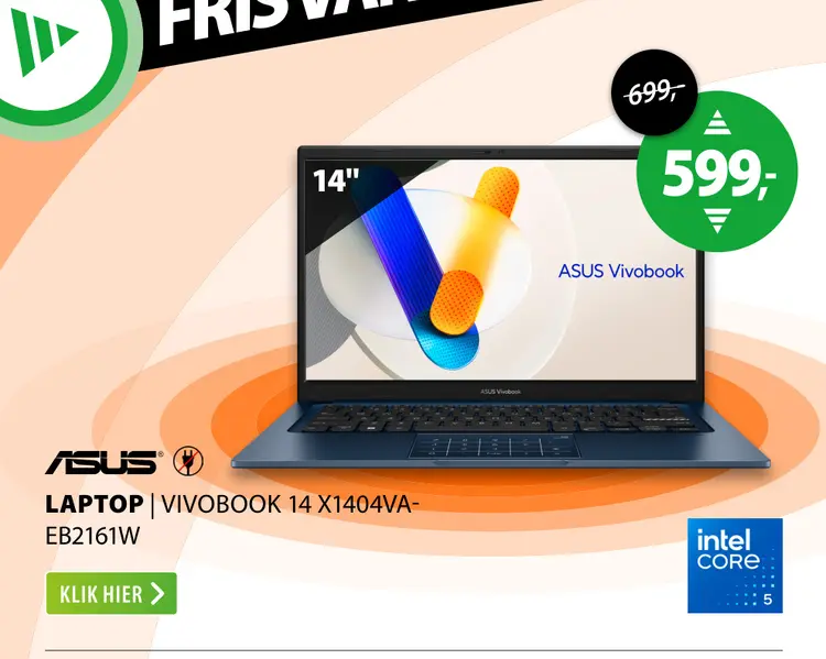 Aanbieding: Vivobook 14 x1404va-eb2161w