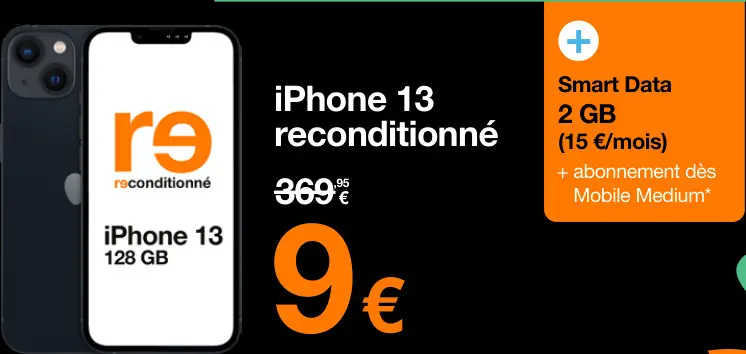Offre: IPhone 13 reconditionné