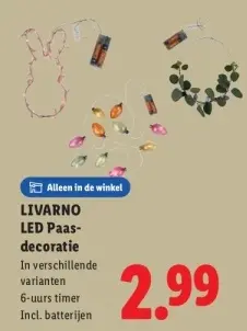 Aanbieding: LED Paas-decoratie