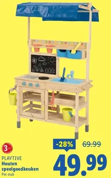 Aanbieding: Houten speelgoedkeuken