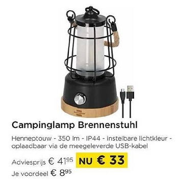 Aanbieding: Campinglamp Brennenstuhl