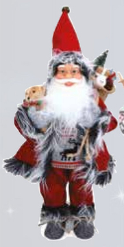 Aanbieding: Kerstfiguur Santa 46 Cm Beer En Cadeautjes