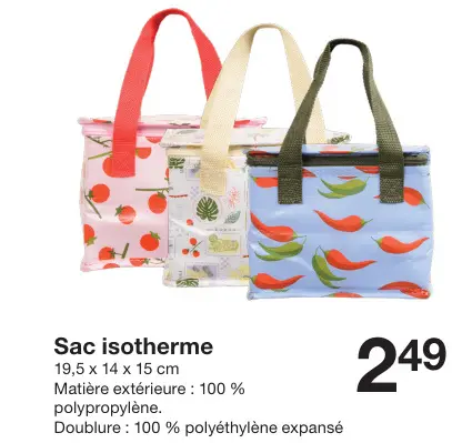 Offre: Sac isotherme
