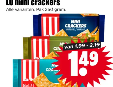 Aanbieding: mini crackers