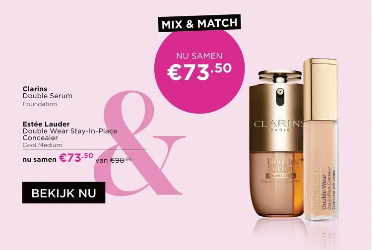 Aanbieding: Double Serum Foundation & Double Wear Stay-In