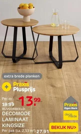 Aanbieding: Decomode laminaat kingsize
