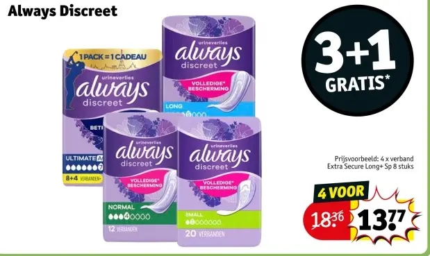 Promotie: Always Discreet
