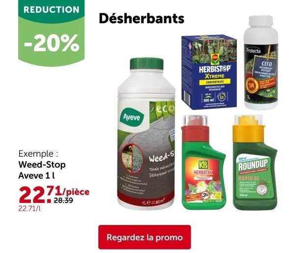Offre: Désherbants