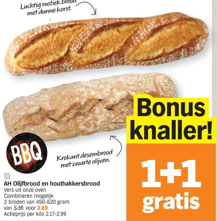 Promotie: Olijfbrood en houthakkersbrood
