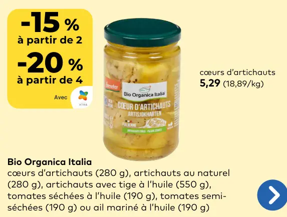 Offre: Cœurs d'artichauts