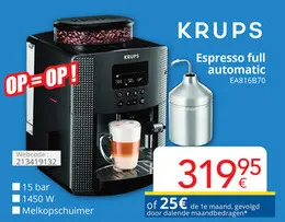 Promotie: Espresso full automatic