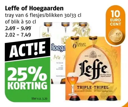 Aanbieding: Leffe of Hoegaarden