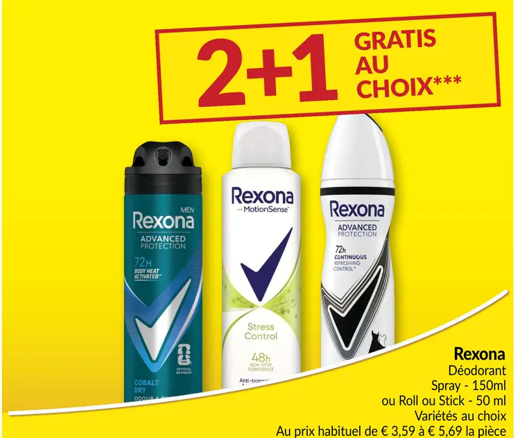 Offre: Rexona Déodorant